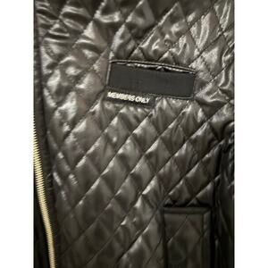 Y2K Members Only old school black jacket cropped sz S old school winter zip up